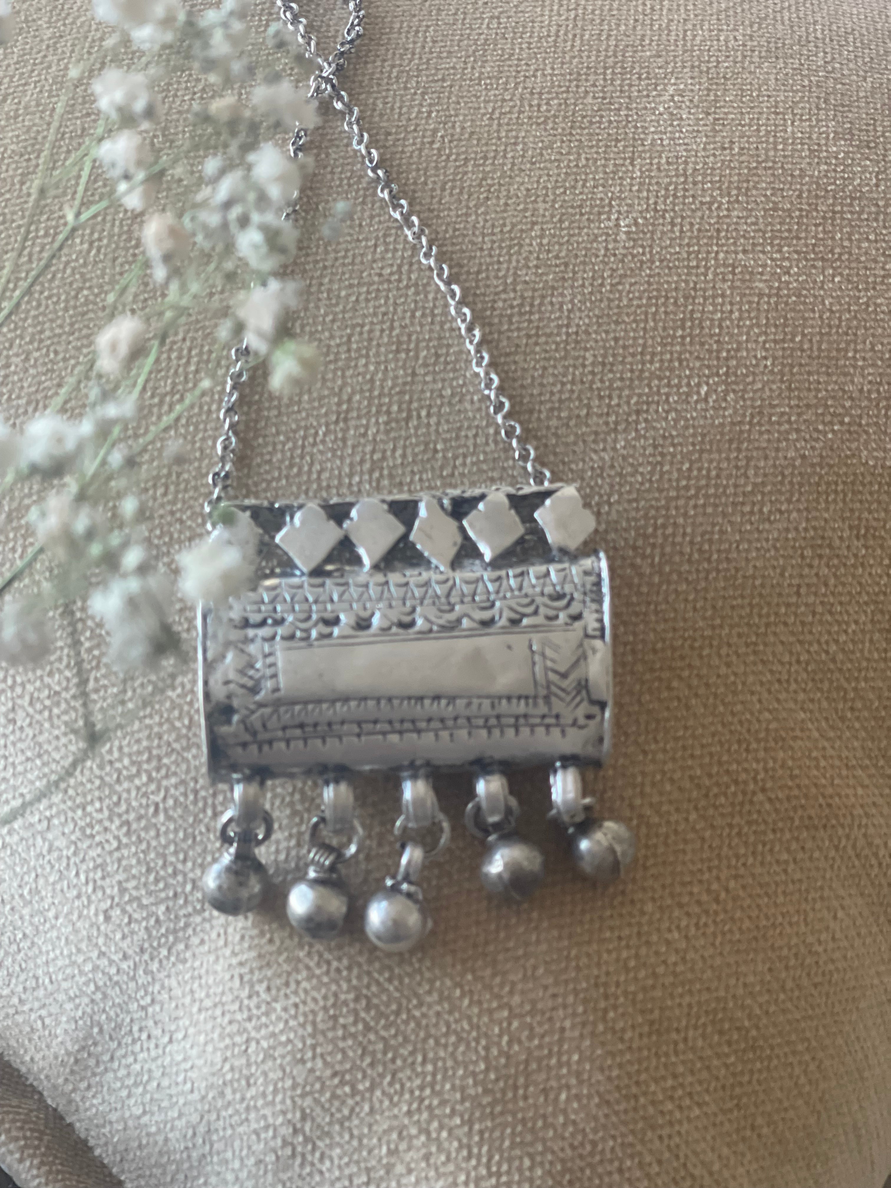 Rectangular vintage pendant